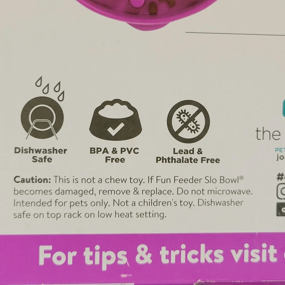 Outward Hound Fun Feeder Slo Bowl Dog Large Purple Slow Feeder Maze Bowl